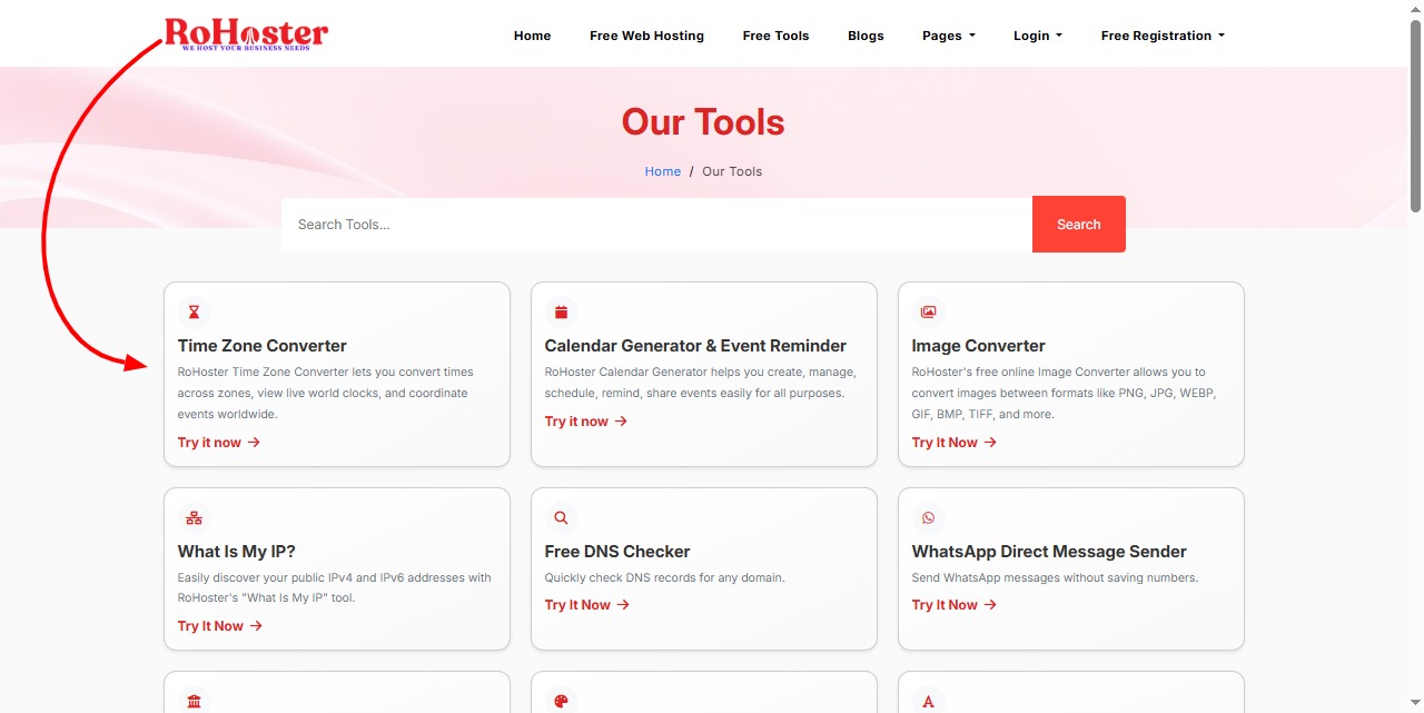 How to Use the Time Zone Converter Tool by RoHoster