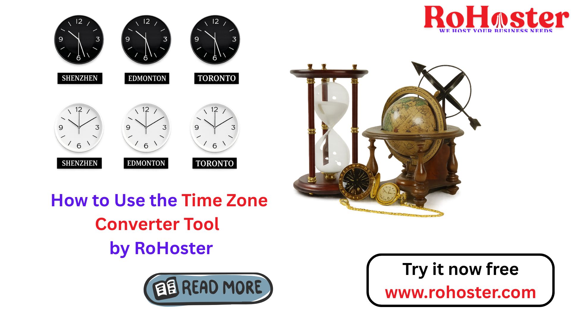 How to Use the Time Zone Converter Tool by RoHoster