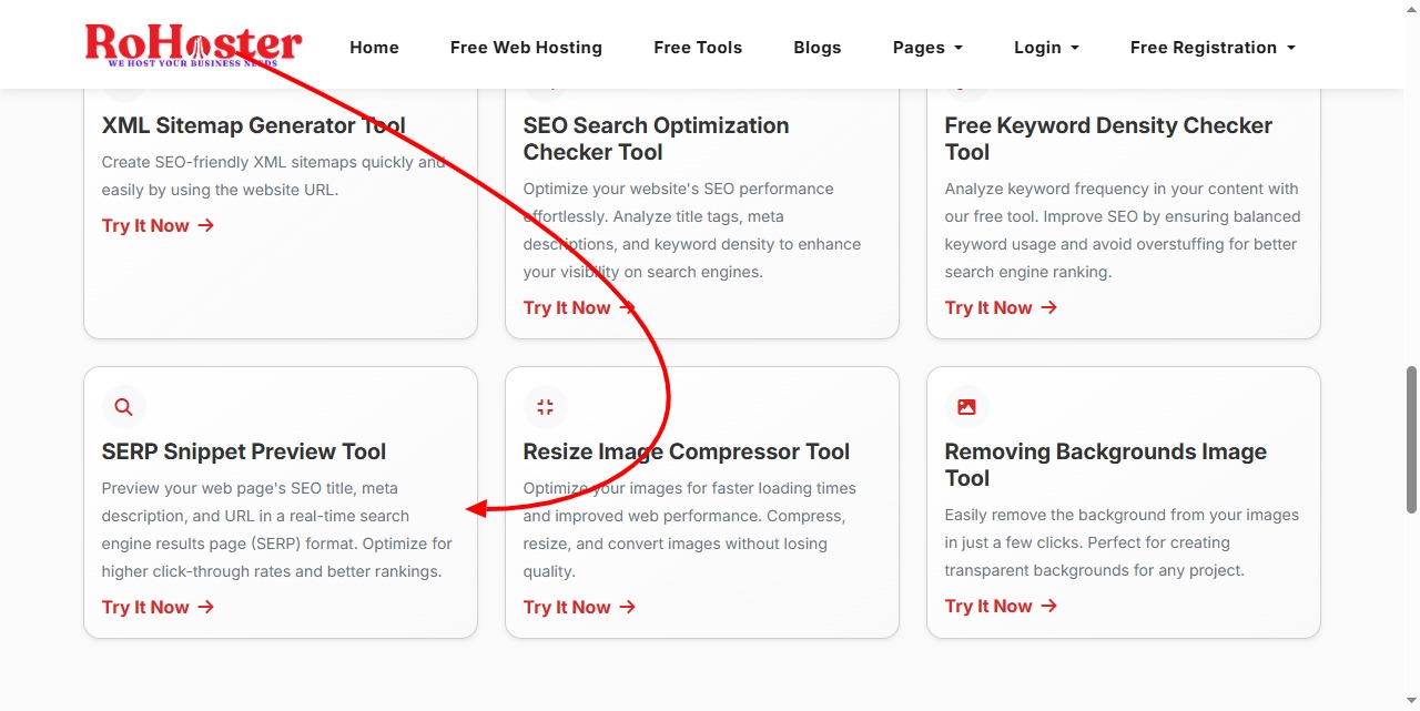 How to Use the SERP Snippet Preview Tool by RoHoster