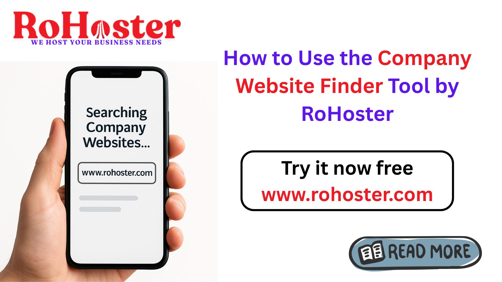 How to Use the Company Website Finder Tool by RoHoster