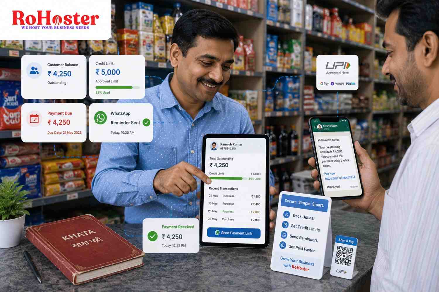 Moving Beyond the Red Khata: Digitizing Customer Udhaar and Credit Limits