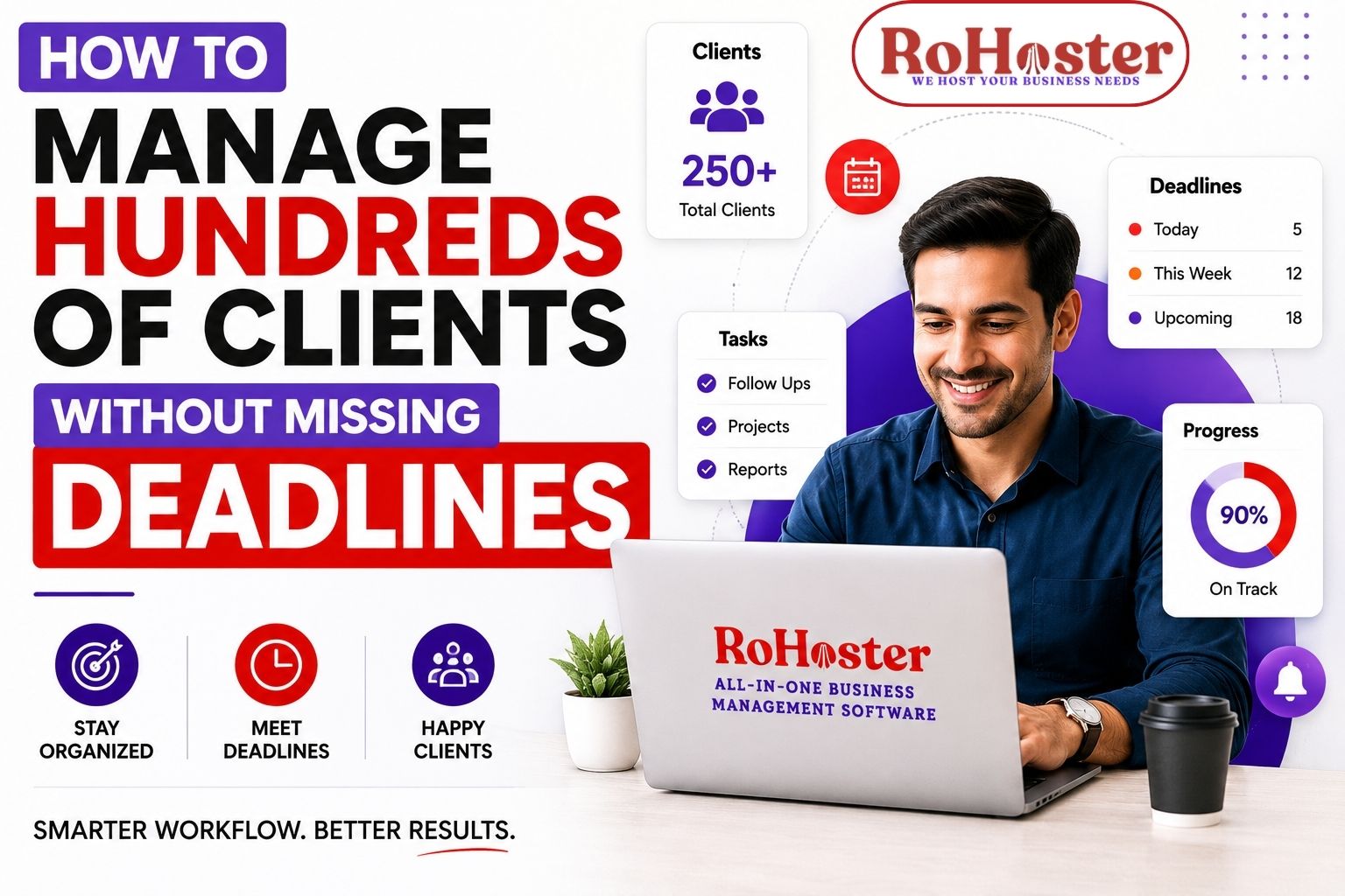 How to Manage Hundreds of Clients Without Missing Deadlines | RoHoster