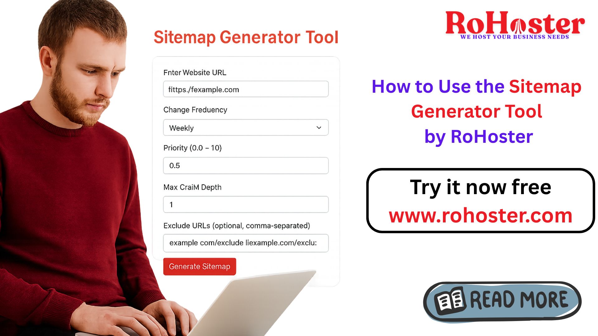 How to Use the Sitemap Generator Tool by RoHoster