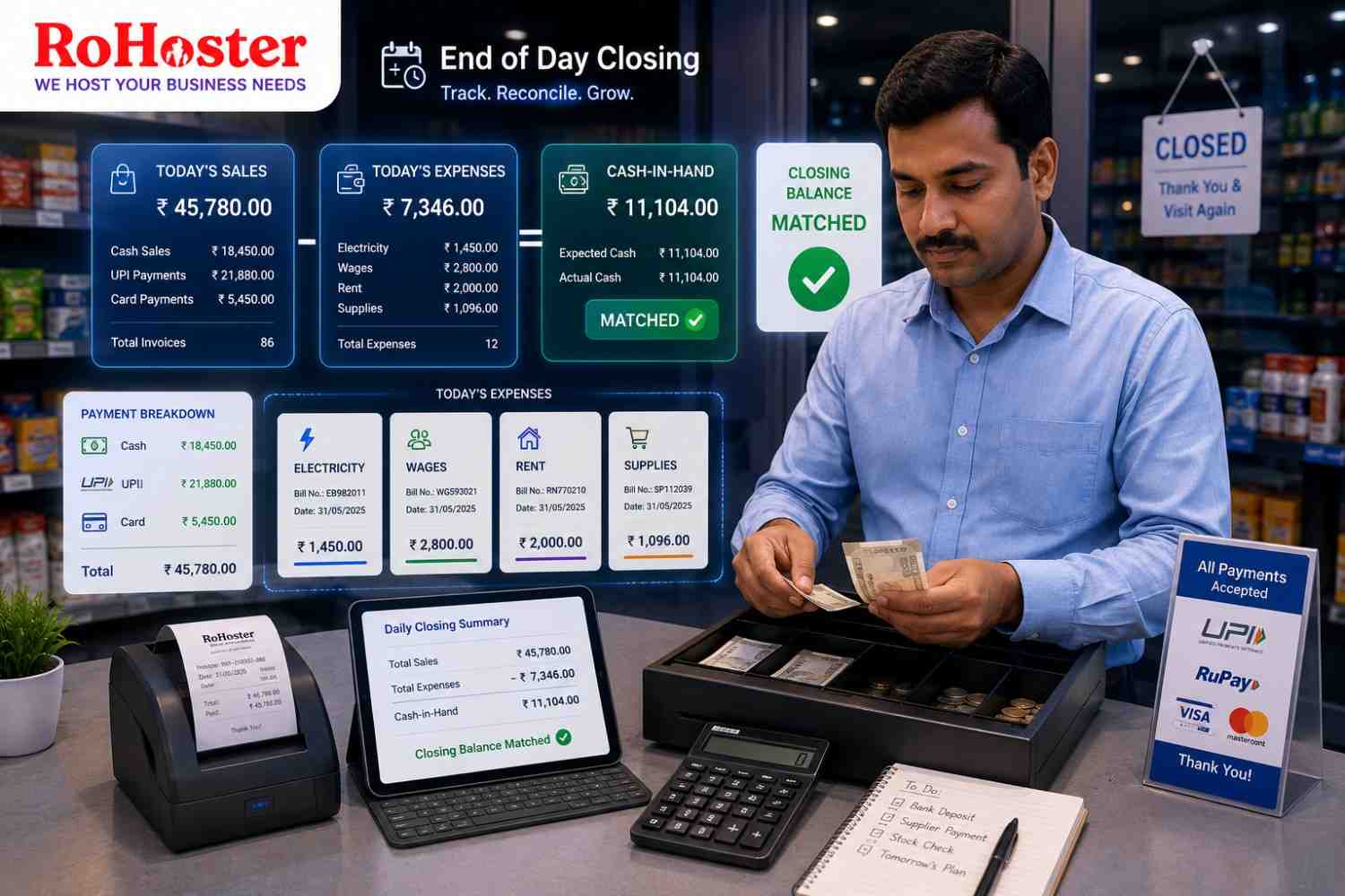 Track Daily Sales, Cash-in-Hand, and Business Expenses Without the Hassle