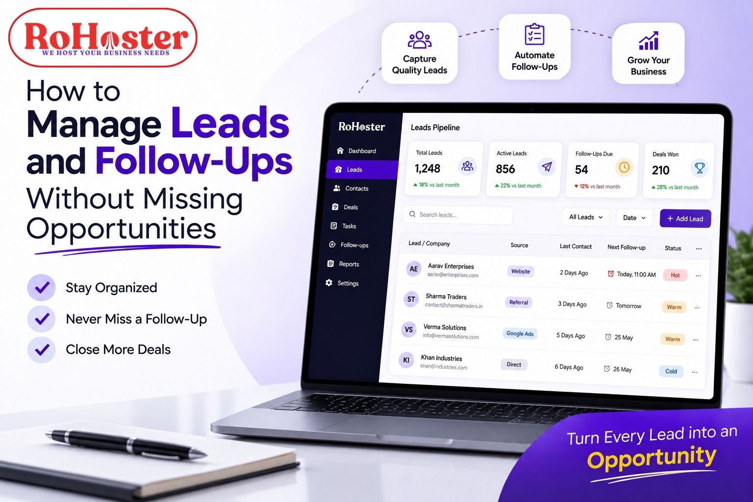 How to Manage Leads and Follow-Ups Without Missing Opportunities